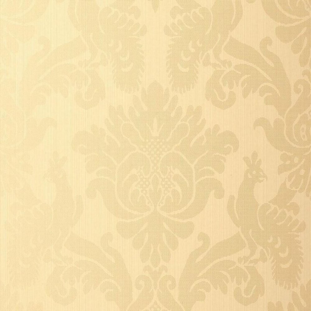 NEW Schumacher Valette Strie Damask Champagne Wallpaper 5003660 Luxury Formal
